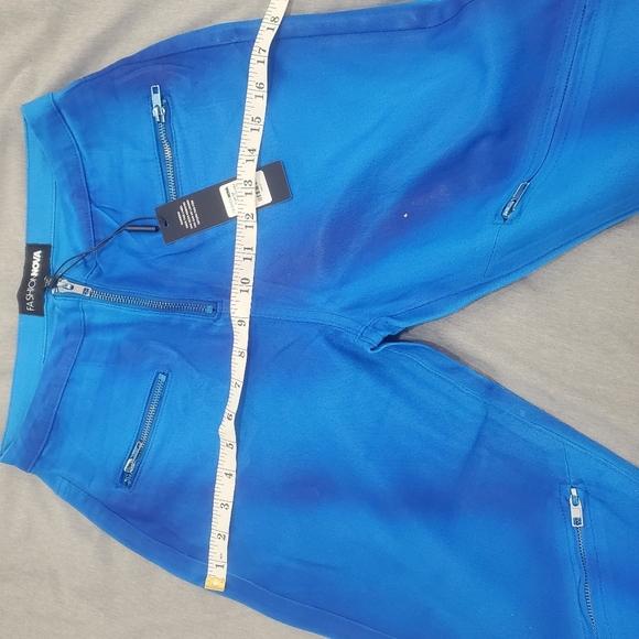 Bold Blue Flared Denim Jeans Statement HighWaisted Fit For Woman Size 5 - Picture 9 of 11